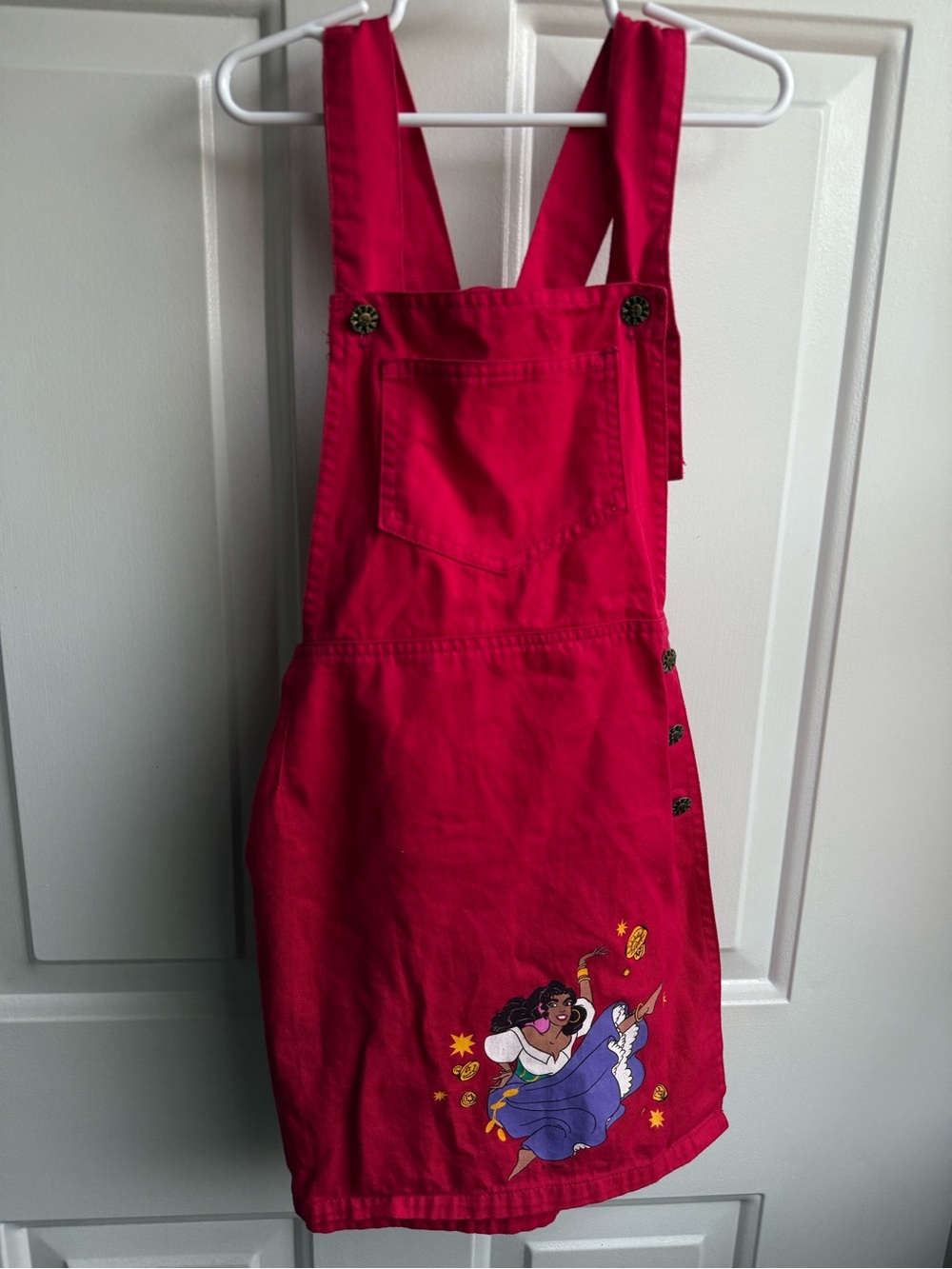 Disney hunch back of notre dame girls overall skort dress Esméralda size medium